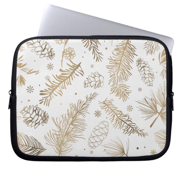 Branches en pine laptop sleeve (Voorkant)