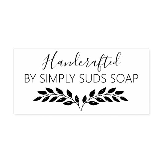 Branches Handgemaakte zeep Business Zelfinktende Stempel (Design)