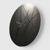 Branches in the fog clock grote klok (Hoek)