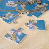 Branches met Almond Blossom Van Gogh blauw levendi Legpuzzel (Zijkant)