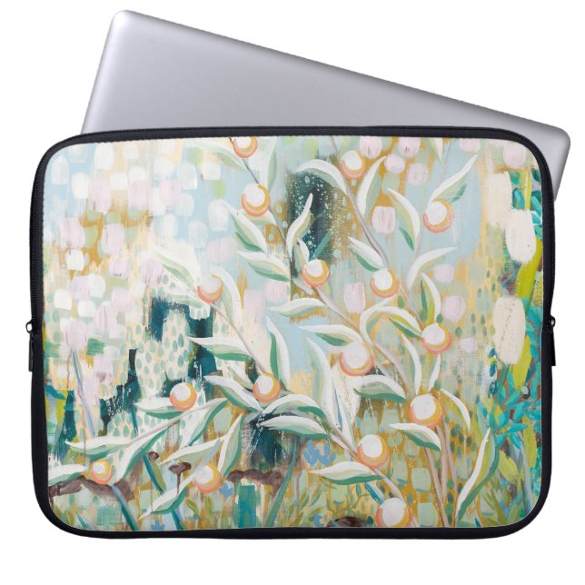 Branches met fruit van Morgan Boszilkov Laptop Sleeve (Voorkant)