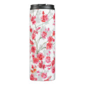 Branches of cherry blossoms on white and grey back thermosbeker (Achterkant)