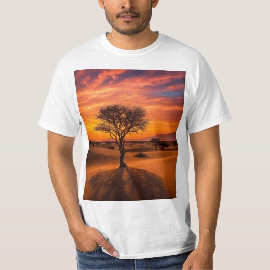 Branches of Life: Kalligrafie van de Natuur vastle T-shirt (Voorkant)