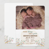 Branches of Love Foto Aankondiging Geboorte (Voorkant / Achterkant)