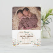 Branches of Love Foto Aankondiging Geboorte (Staand voorkant)