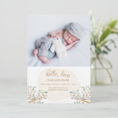 Branches of Love Foto Aankondiging Geboorte (Staand voorkant)