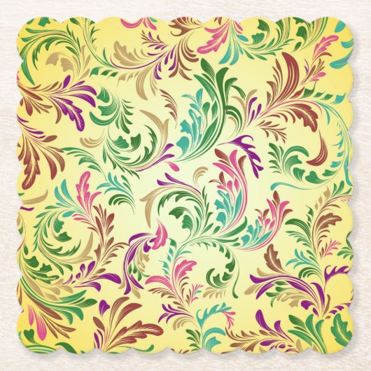 Branches Patroon Design-444555 Kartonnen Onderzetters (Voorkant)