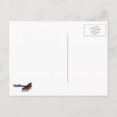 Branches van de Oranje herfst Maple Leaves II Briefkaart (Achterkant)