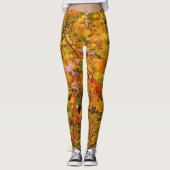 Branches van de Oranje herfst Maple Leaves II Leggings (Voorkant)