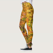 Branches van de Oranje herfst Maple Leaves II Leggings (Links)