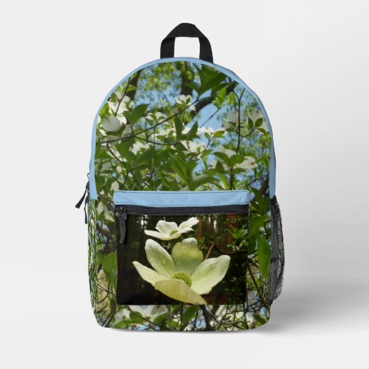Branches van Dogwood Blossom Spring Trees Bedrukte Rugzak (Voorkant)