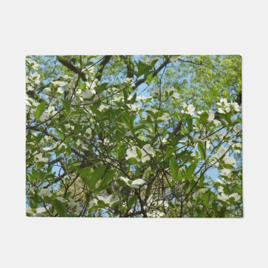 Branches van Dogwood Blossom Spring Trees Deurmat (Voorkant)