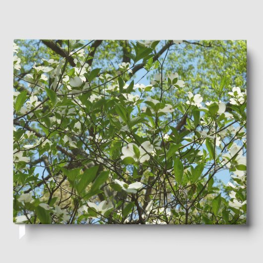 Branches van Dogwood Blossom Spring Trees Gastenboek (Voorkant)