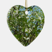 Branches van Dogwood Blossom Spring Trees Keramisch Ornament (Rechts)