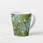 Branches van Dogwood Blossom Spring Trees Latte Mok (Rechterhoek)