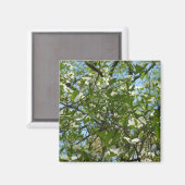 Branches van Dogwood Blossom Spring Trees Magneet (Voorkant / Achterkant)