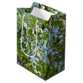 Branches van Dogwood Blossom Spring Trees Medium Cadeauzakje (Voorkant Gekanteld)
