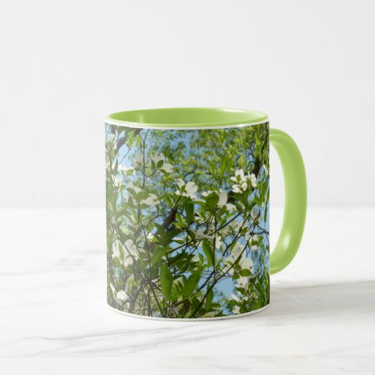 Branches van Dogwood Blossom Spring Trees Mok (Voorkant rechts)