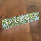 Branches van Dogwood Blossom Spring Trees Naambordje (Zijkant)