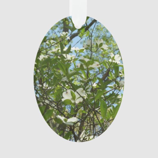 Branches van Dogwood Blossom Spring Trees Ornament (voorkant)