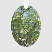 Branches van Dogwood Blossom Spring Trees Ornament (achterkant)