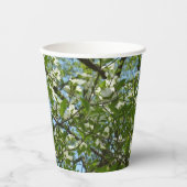 Branches van Dogwood Blossom Spring Trees Papieren Bekers (Voorkant)