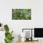 Branches van Dogwood Blossom Spring Trees Poster (Thuiskantoor)