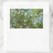 Branches van Dogwood Blossom Spring Trees Rechthoekige Sticker (Tas)