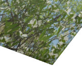 Branches van Dogwood Blossom Spring Trees Snijplank (Hoek)