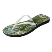 Branches van Dogwood Blossom Spring Trees Teenslippers (Schuin)