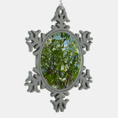 Branches van Dogwood Blossom Spring Trees Tin Sneeuwvlok Ornament (Links)