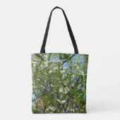 Branches van Dogwood Blossom Spring Trees Tote Bag (Achterkant)