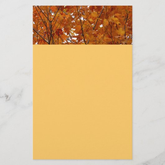 Branches van Maple Leaves I Oranje herfst Briefpapier (Voorkant)