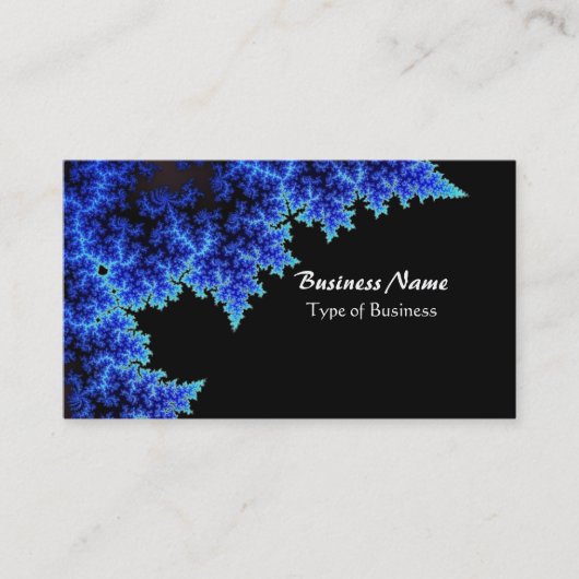 Branches voor blauwe en zwarte tapijten visitekaartje (Voorkant)