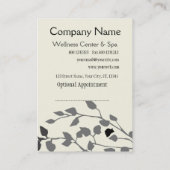 Branches Wellness Center & Spa Afsprakenkaartje (Achterkant)