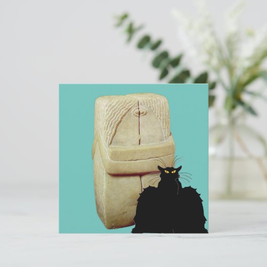 Brancusi The Kiss and Les Chats Noir Kaart (Staand voorkant)