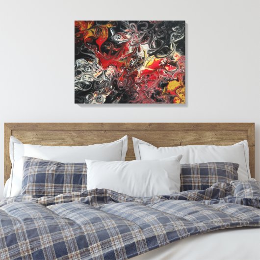 Brand Acrylverf op een 24x18 canvas (Insitu (Slaapkamer))