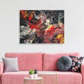 Brand Acrylverf op een 24x18 canvas (Insitu (Woonkamer))