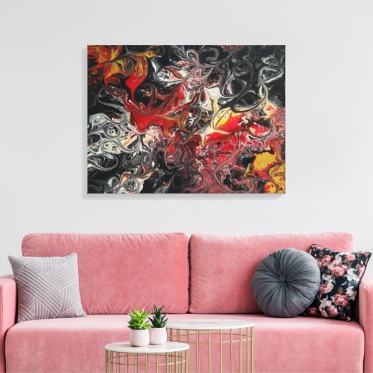 Brand Acrylverf op een 24x18 canvas (Insitu (Woonkamer))