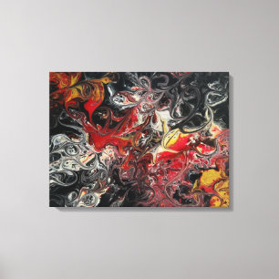 Brand Acrylverf op een 24x18 canvas