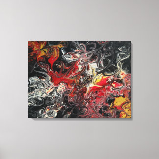 Brand Acrylverf op een 24x18 canvas