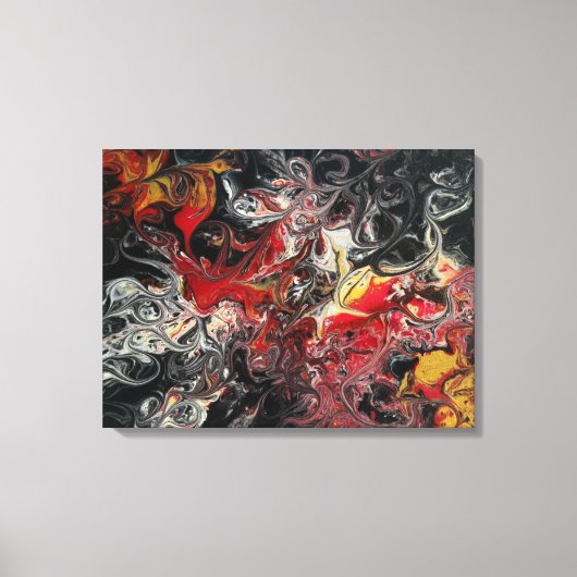 Brand Acrylverf op een 24x18 canvas (Voorkant)