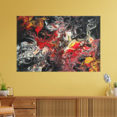 Brand Acrylverf op een 60x40 canvas Afdruk (Insitu (Woonkamer))