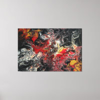 Brand Acrylverf op een 60x40 canvas