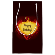 Brand Ademende Draak Kleine Gift Bag