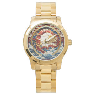 Brand ademende draak kunstmatige intelligentie horloge