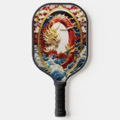 Brand ademende draak kunstmatige intelligentie pickleball paddle (Voorkant)