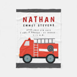 Brand Birth Stats Blanket Fleece Deken