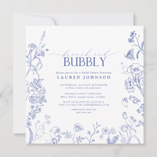 Brand-braal-Braunch en bubbelbad Kaart (Voorkant)