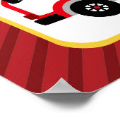 Brand brandweerman, Birthday Party Poster (Hoek)